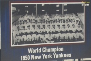 World Champion 1950 New York Yankees team photo