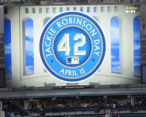 The Yankees and all of baseball honored Jackie Robinson Friday night.