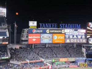 The moon appeared early in the fourth period, shortly before a blocked punt decided the game.
