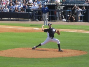 A successful closer in the past, David Aardsma with his rehabbed arm figures to provide a big plus to the 2013 Yankee pen. His 12-pitch, one-strike-out fourth inning did not disappoint.