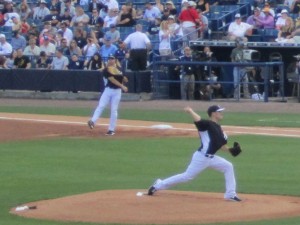 David Phelps looked season-ready over three innings. In 39 pitches he struck out two while allowing a walk and a hit, but no runs.