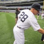 The first of many who made us realize the Yankees wanted to appeal to the kids, Joe Girardi welcomed my "fellow Westchester County citizen" comment with a smile.