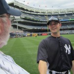 Impressed with the time David Robertson took to make sure that the 5- or 6-year-old to my left got to take a picture of the two of them with his iPad, I congratulated Dave: "You did a nice job 'setting up' that shot."